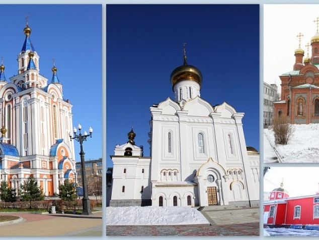 ハバロフスクの正教会（市内3つの主な教会の見学）