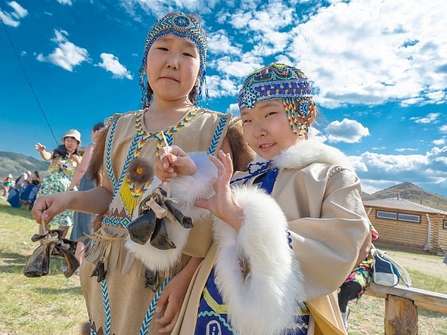 CULTURE AND TRADITIONS OF THE SAKHA PEOPLE.  YSSYAKH - YAKUTIAN NEW YEAR 